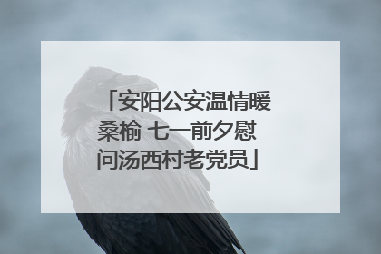 安阳公安温情暖桑榆 七一前夕慰问汤西村老党员