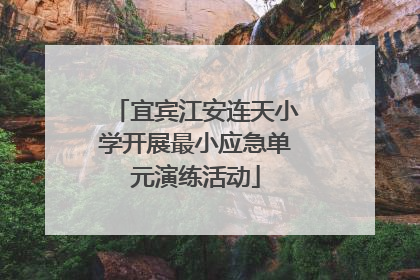 宜宾江安连天小学开展最小应急单元演练活动