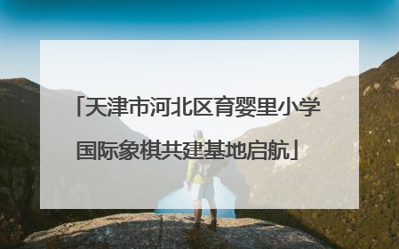 天津市河北区育婴里小学国际象棋共建基地启航