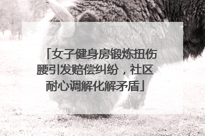 女子健身房锻炼扭伤腰引发赔偿纠纷，社区耐心调解化解矛盾