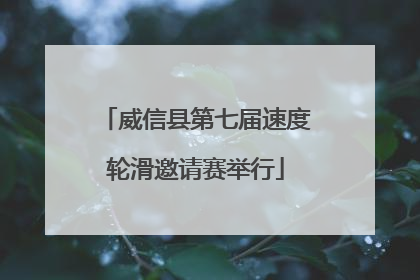 威信县第七届速度轮滑邀请赛举行