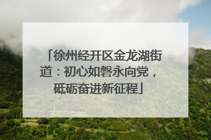 徐州经开区金龙湖街道：初心如磐永向党，砥砺奋进新征程
