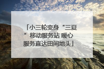 小三轮变身“三夏”移动服务站 暖心服务直达田间地头