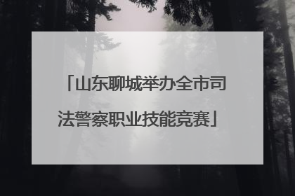 山东聊城举办全市司法警察职业技能竞赛