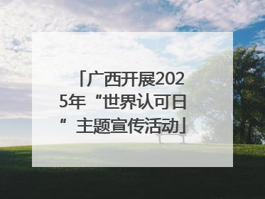 广西开展2025年“世界认可日”主题宣传活动