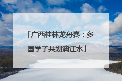 广西桂林龙舟赛：多国学子共划漓江水