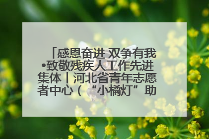 感恩奋进 双争有我•致敬残疾人工作先进集体丨河北省青年志愿者中心（“小橘灯”助残接力计划实施团队）：用温暖陪伴，守护特殊孩子成长
