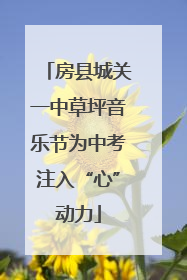 房县城关一中草坪音乐节为中考注入“心”动力