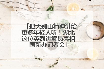 把大别山精神讲给更多年轻人听！湖北这位英烈讲解员亮相国新办记者会