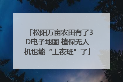 松阳万亩农田有了3D电子地图 植保无人机也能“上夜班”了