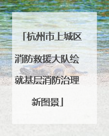 杭州市上城区消防救援大队绘就基层消防治理新图景