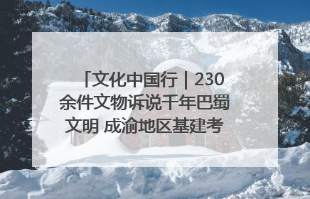 文化中国行｜230余件文物诉说千年巴蜀文明 成渝地区基建考古成果展开展