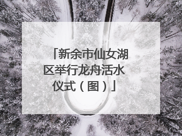 新余市仙女湖区举行龙舟活水仪式（图）