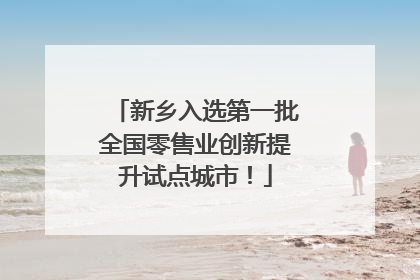 新乡入选第一批全国零售业创新提升试点城市！