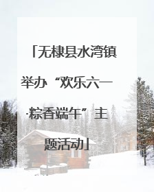 无棣县水湾镇举办“欢乐六一·粽香端午”主题活动