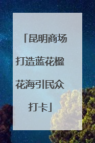 昆明商场打造蓝花楹花海引民众打卡