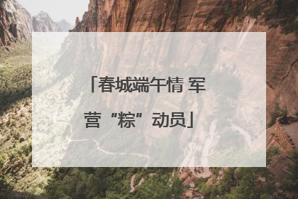 春城端午情 军营“粽”动员