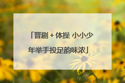 晋剧＋体操 小小少年举手投足韵味浓