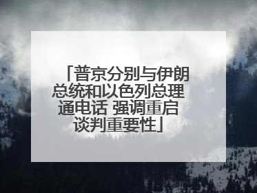 普京分别与伊朗总统和以色列总理通电话 强调重启谈判重要性