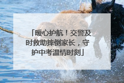 暖心护航！交警及时救助摔倒家长，守护中考温情时刻