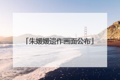 朱媛媛遗作画面公布