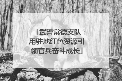武警常德支队：用驻地红色资源引领官兵奋斗成长