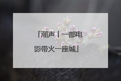 潮声丨一部电影带火一座城