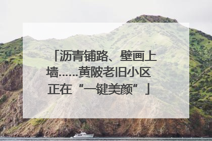 沥青铺路、壁画上墙……黄陂老旧小区正在“一键美颜”