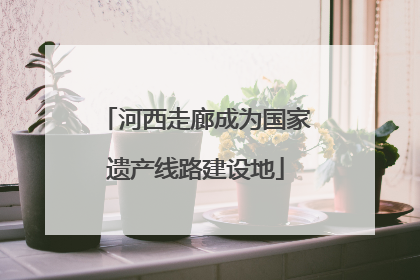 河西走廊成为国家遗产线路建设地