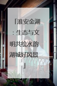淮安金湖：生态与文明共绘水韵湖城好风景