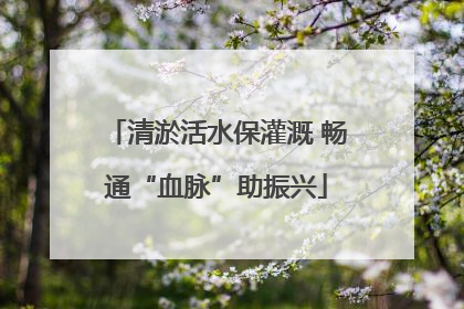 清淤活水保灌溉 畅通“血脉”助振兴