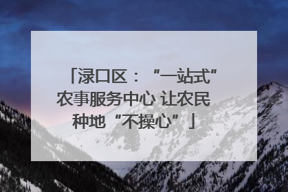 渌口区：“一站式”农事服务中心 让农民种地“不操心”