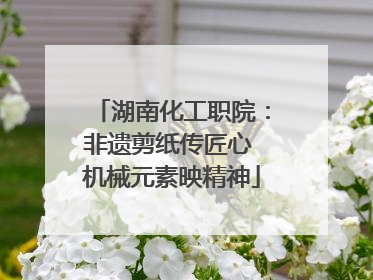 湖南化工职院：非遗剪纸传匠心 机械元素映精神