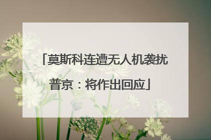 莫斯科连遭无人机袭扰 普京：将作出回应