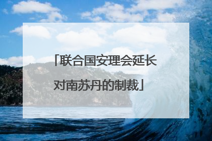 联合国安理会延长对南苏丹的制裁