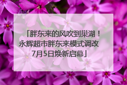 胖东来的风吹到巢湖！永辉超市胖东来模式调改7月5日焕新启幕