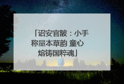 诏安官陂：小手称量本草韵 童心熔铸国粹魂