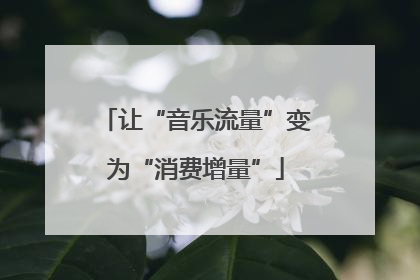 让“音乐流量”变为“消费增量”
