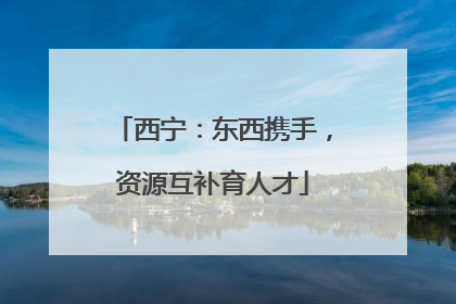 西宁：东西携手，资源互补育人才