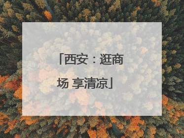 西安：逛商场 享清凉