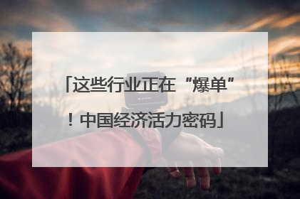 这些行业正在“爆单”！中国经济活力密码