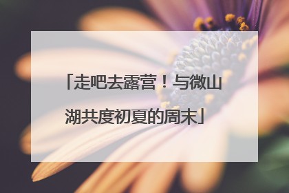 走吧去露营！与微山湖共度初夏的周末