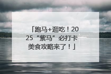 跑马+逛吃！2025“紫马”必打卡美食攻略来了！