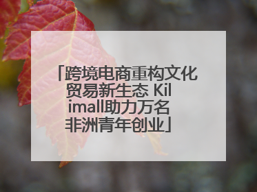 跨境电商重构文化贸易新生态 Kilimall助力万名非洲青年创业