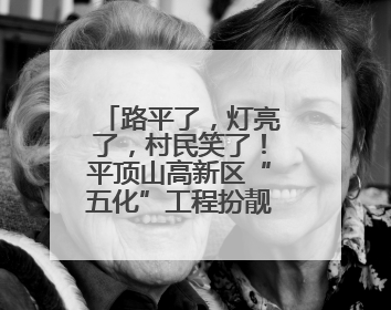 路平了，灯亮了，村民笑了！平顶山高新区“五化”工程扮靓乡村