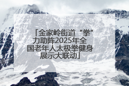 金家岭街道“拳”力助阵2025年全国老年人太极拳健身展示大联动