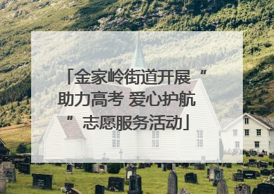 金家岭街道开展“助力高考 爱心护航”志愿服务活动
