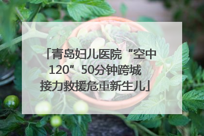 青岛妇儿医院“空中120”50分钟跨城接力救援危重新生儿