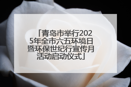 青岛市举行2025年全市六五环境日暨环保世纪行宣传月活动启动仪式
