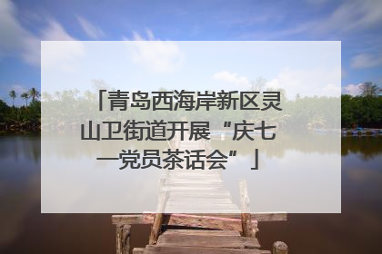 青岛西海岸新区灵山卫街道开展“庆七一党员茶话会”